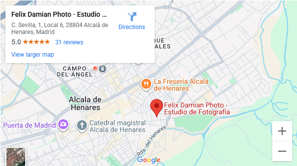 Estudio fotografico Alcala Mapa